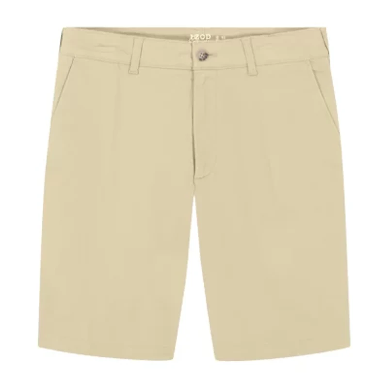 IZOD Saltwater Twill Mens 9 1/2" Big and Tall Stretch Fabric Chino Short