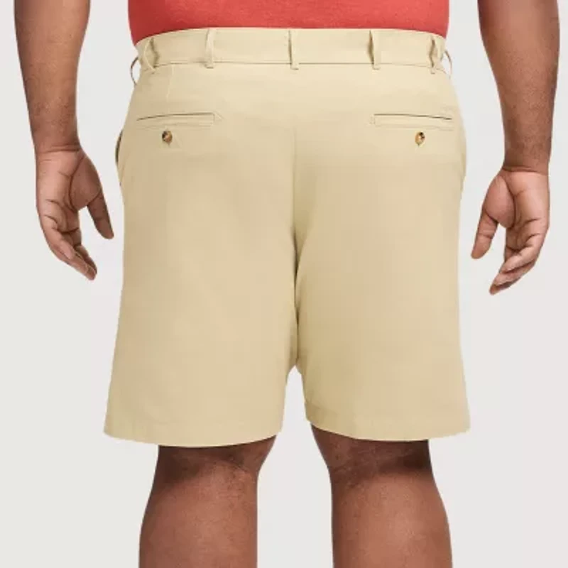IZOD Saltwater Twill Mens 9 1/2" Big and Tall Stretch Fabric Chino Short
