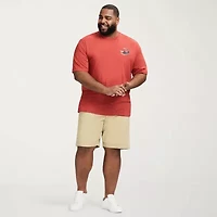 IZOD Saltwater Twill Mens 9 1/2" Big and Tall Stretch Fabric Chino Short