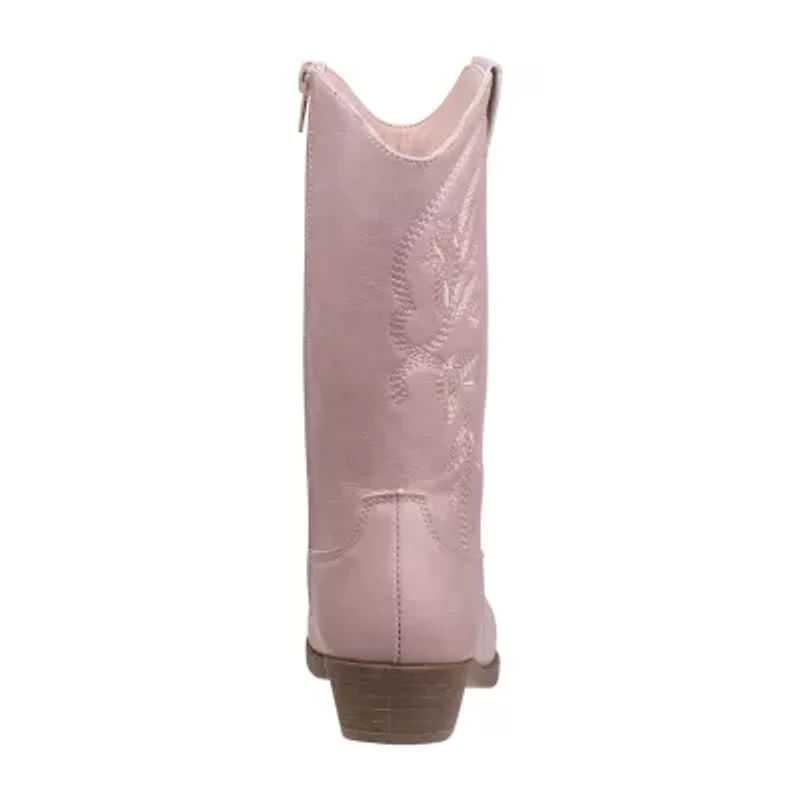 Kensie Toddler Girls Flat Heel Cowboy Boots