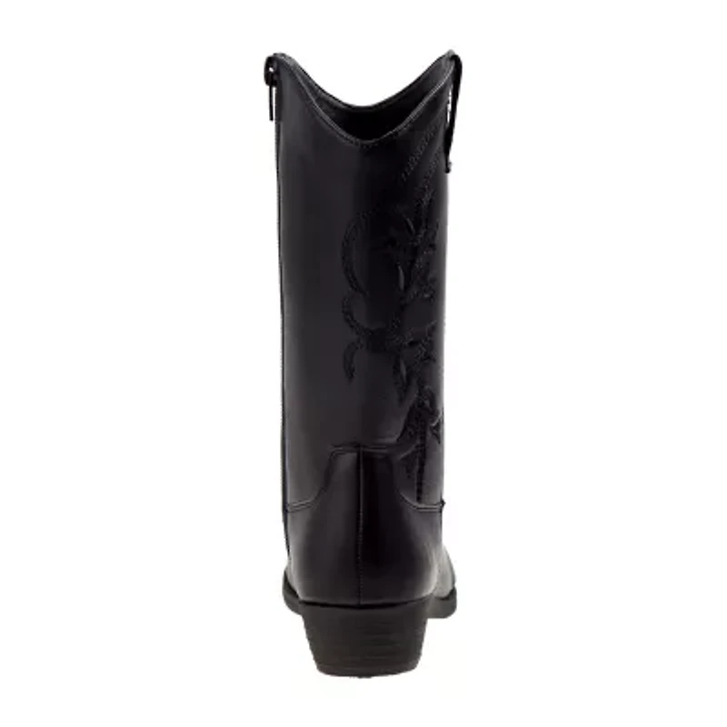 Kensie Little & Big Kid Girls Flat Heel Cowboy Boots