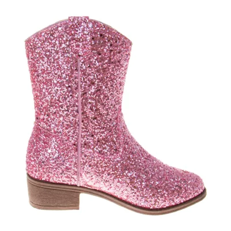 Kensie Little & Big Kid Girls Flat Heel Cowboy Boots