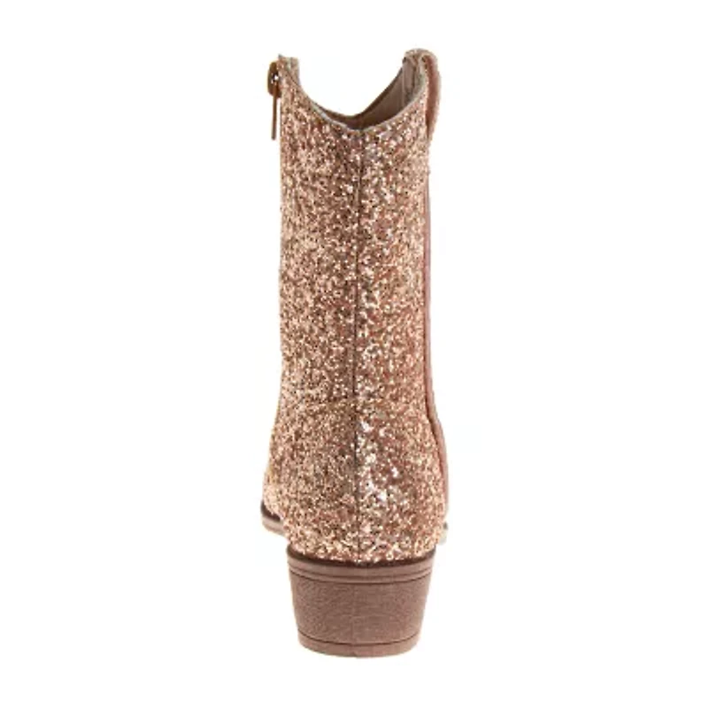 Kensie Little & Big Kid Girls Block Heel Cowboy Boots