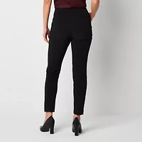 Worthington Womens Slim Mid Rise Ankle Pant