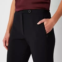 Worthington Womens Slim Mid Rise Ankle Pant
