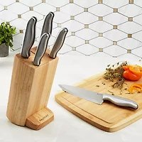 BergHOFF Dina Entity Stainless Steel 6-pc. Knife Block Set