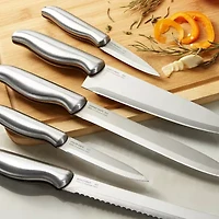BergHOFF Dina Entity Stainless Steel 6-pc. Knife Block Set
