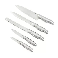 BergHOFF Dina Entity Stainless Steel 6-pc. Knife Block Set
