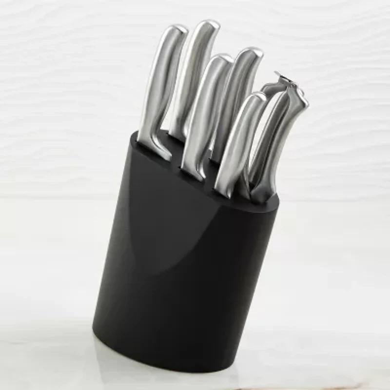 BergHOFF Dina Frame Stainless Steel 8-pc. Knife Block Set