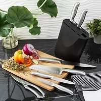 BergHOFF Dina Frame Stainless Steel 8-pc. Knife Block Set