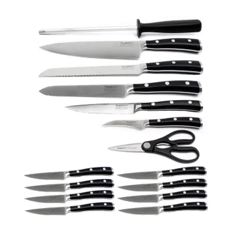 BergHOFF Essentials Stainless Steel 18-pc. Knife Block Set