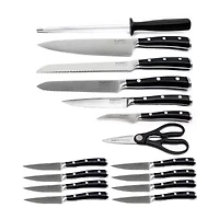 BergHOFF Essentials Stainless Steel 18-pc. Knife Block Set