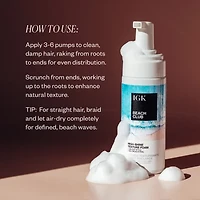 IGK Beach Club High-Shine Texture Foam Hair Mousse 5 oz.