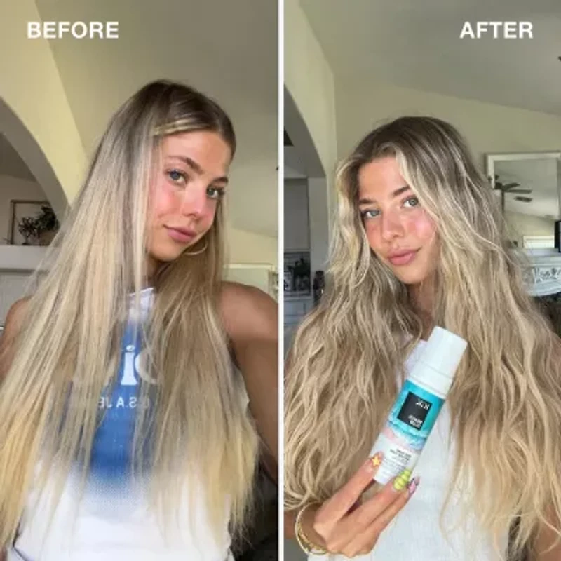 IGK Beach Club High-Shine Texture Foam Hair Mousse 5 oz.