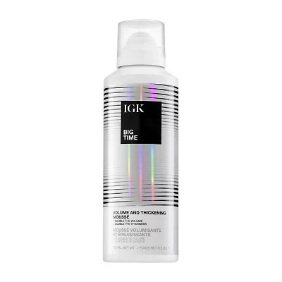 IGK Big Time Volume And Thickening Hair Mousse 6.2 oz.