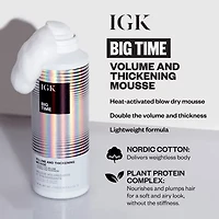 IGK Big Time Volume And Thickening Hair Mousse 6.2 oz.