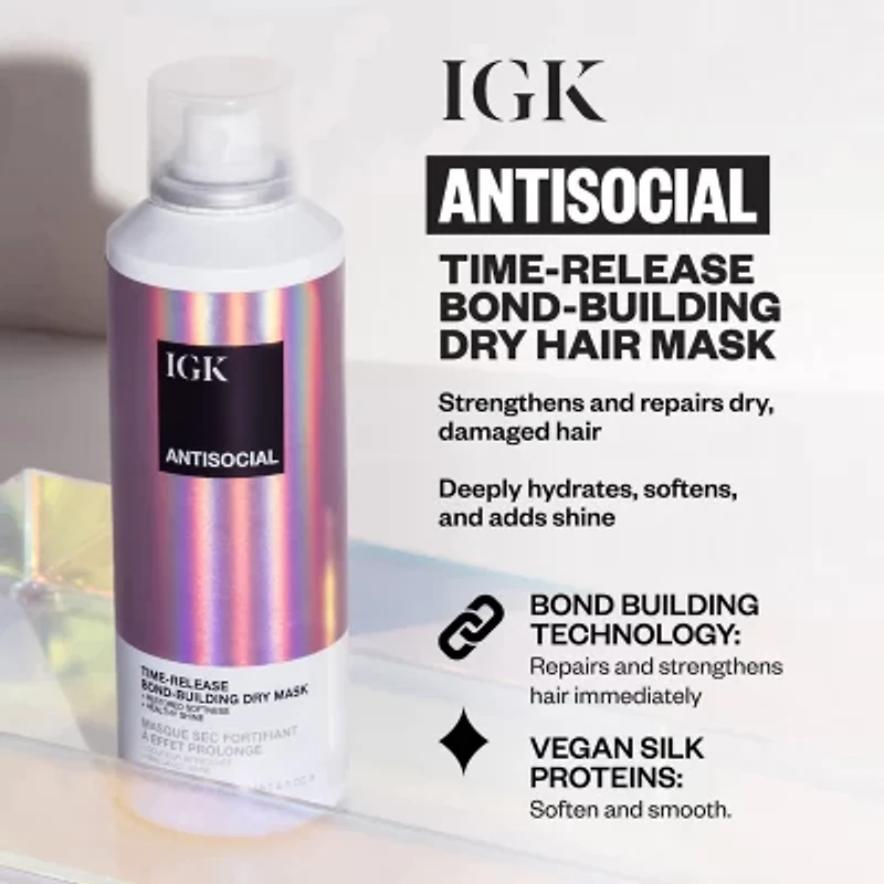 IGK Antisocial Bond-Building Dry Hair Mask 5 oz.