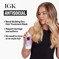 IGK Antisocial Bond-Building Dry Hair Mask 5 oz.