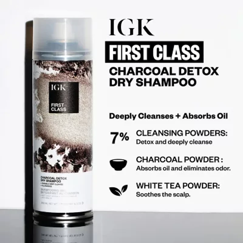 IGK First Class Charcoal Detox Dry Shampoo 6.3 oz.