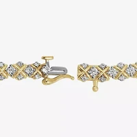 Womens CT. T.W. Lab Grown White Diamond 10K White Gold Tennis Bracelet