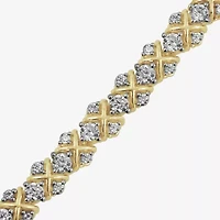 Womens CT. T.W. Lab Grown White Diamond 10K White Gold Tennis Bracelet