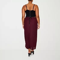Forever 21 Maxi Skirt Womens Juniors Plus High Rise Long A-Line