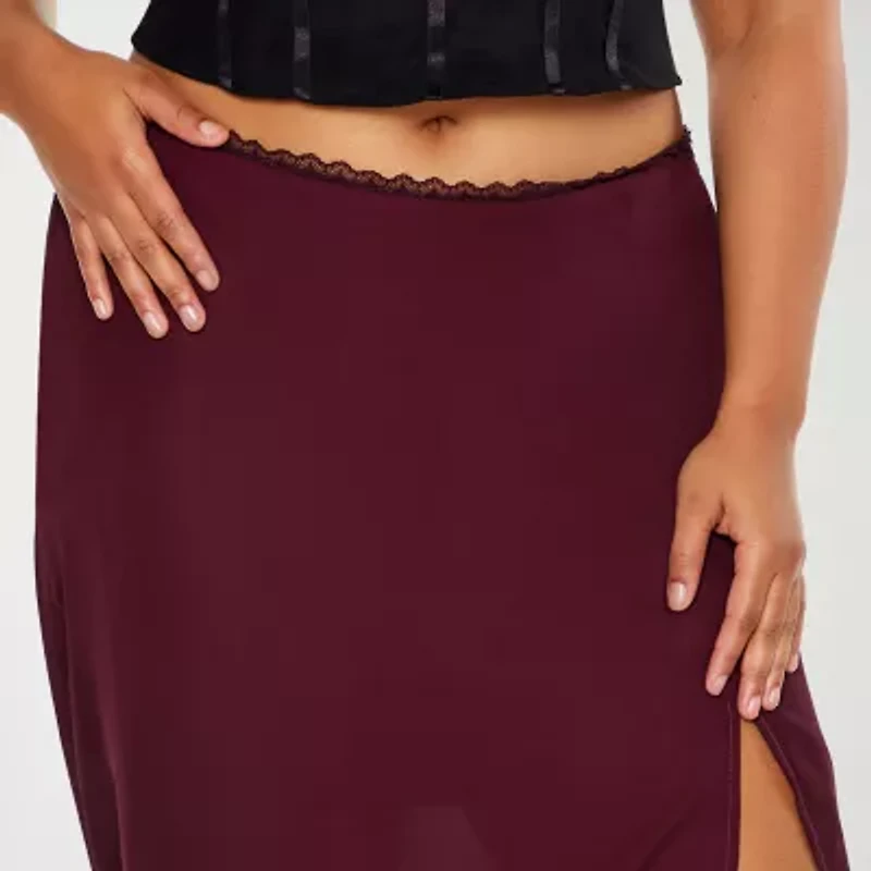 Forever 21 Maxi Skirt Womens Juniors Plus High Rise Long A-Line