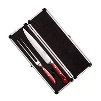 BergHOFF Pakka Wood Stainless Steel -pc. Carving Knife Set with Case