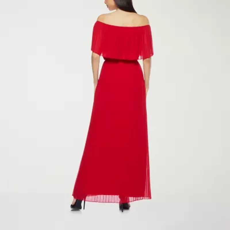 Premier Amour Off The Shoulder Womens Maxi Dress