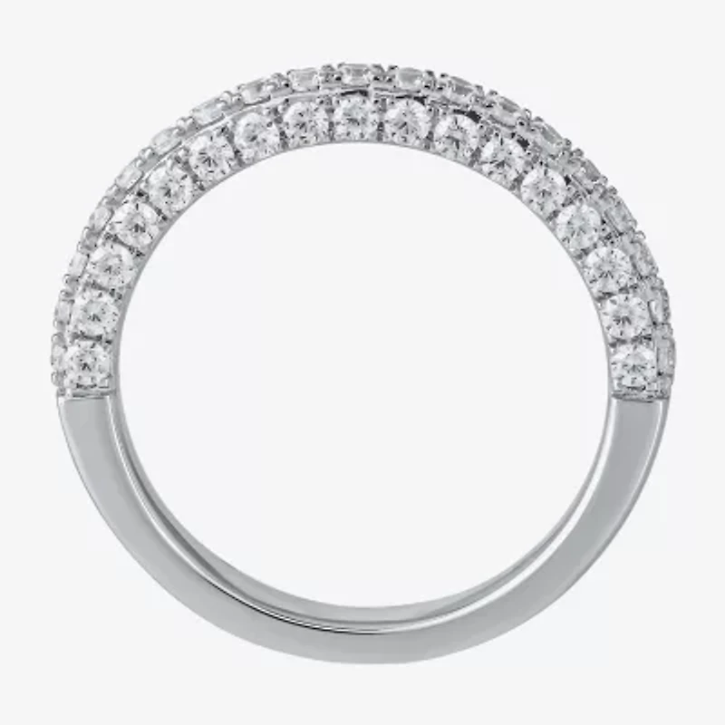 G / I1) Womens / CT. T.W. Lab Grown White Diamond 10K Gold Wedding Band