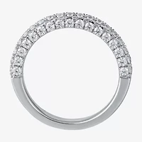G / I1) Womens / CT. T.W. Lab Grown White Diamond 10K Gold Wedding Band