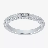G / I1) Womens / CT. T.W. Lab Grown White Diamond 10K Gold Wedding Band