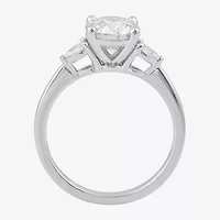 Love Lives Forever (G / I1) Womens 1 1/5 CT. T.W. Lab Grown White Diamond 10K Gold Round 3-Stone Engagement Ring