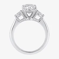 Love Lives Forever (G / I1) Womens 1 1/5 CT. T.W. Lab Grown White Diamond 10K Gold Round 3-Stone Engagement Ring