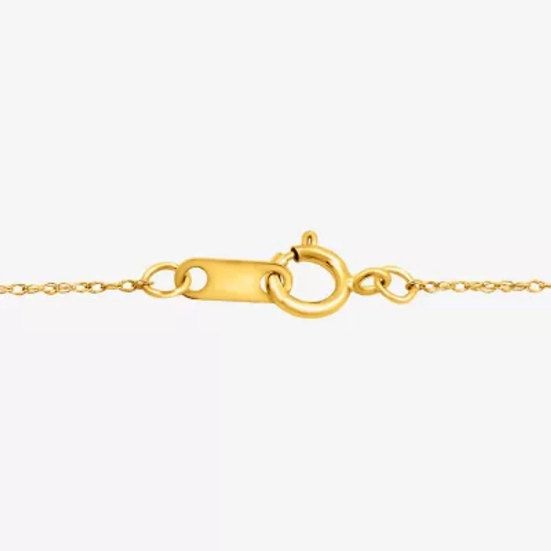Womens 1 CT. T.W. Lab Grown White Diamond 14K Gold Over Silver Sterling Cross 18 Inch Pendant Necklace