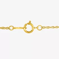 Womens 1/4 CT. T.W. Lab Grown White Diamond 14K Gold Over Silver Sterling Silver Cross 18 Inch Pendant Necklace