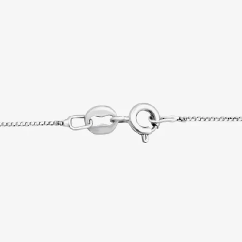 Womens 1/2 CT. T.W. Lab Grown White Diamond Sterling Silver Cross 18 Inch Pendant Necklace