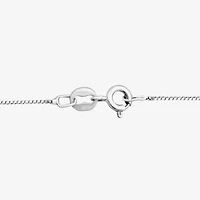 Womens 1/2 CT. T.W. Lab Grown White Diamond Sterling Silver Cross 18 Inch Pendant Necklace