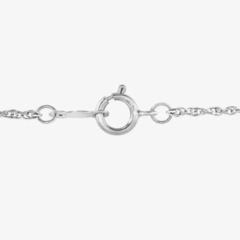 Womens 1/4 CT. T.W. Lab Grown White Diamond 14K Gold Over Silver Sterling Silver Cross 18 Inch Pendant Necklace