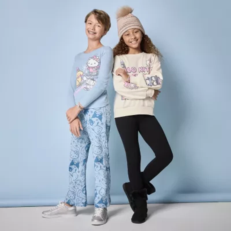 Thereabouts Solid Little & Big Kid Girls Knit Full Length Leggings