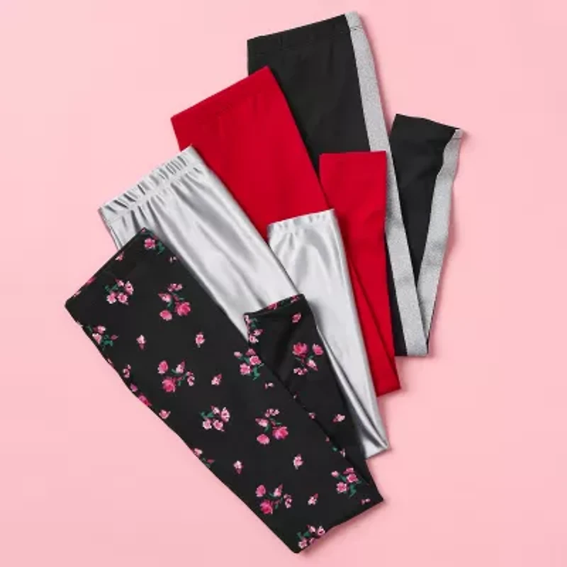 Thereabouts Little & Big Kid Girls Knit Full Length Leggings