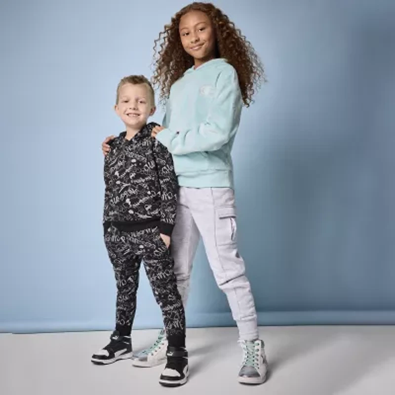 Champion Big Kid Girls Mid Rise Cuffed Active Fleece Cargo Pant
