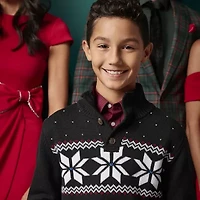 IZOD Little & Big Kid Boys High Neck Long Sleeve Pullover Sweater
