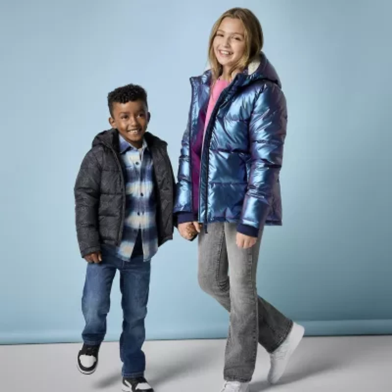 Thereabouts Little & Big Kid Boys Water Resistant Heavyweight Puffer Jacket