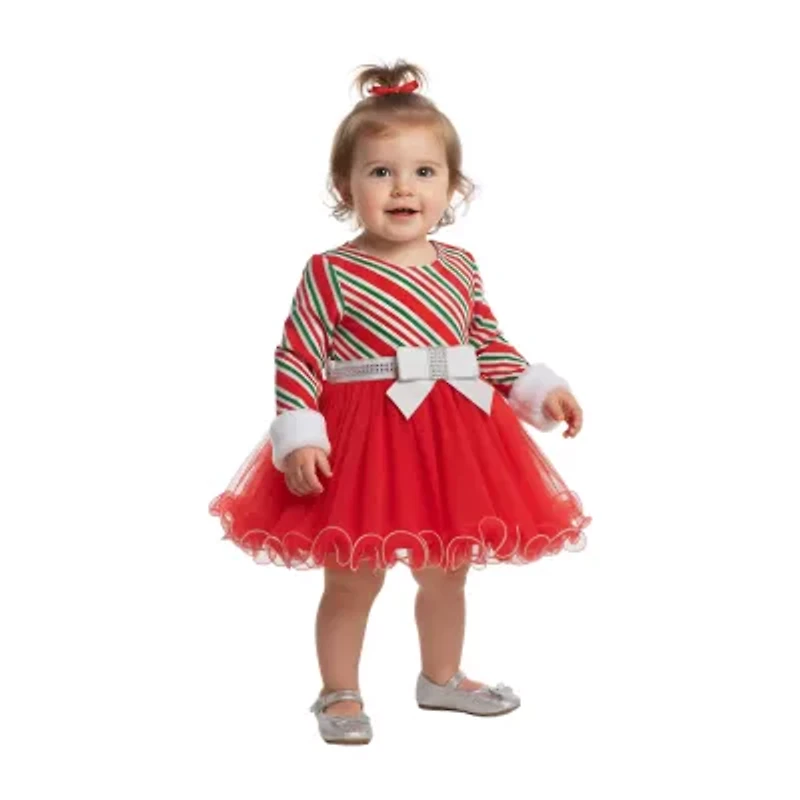 Bonnie Jean Baby Girls Long Sleeve Tutu Dress