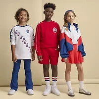 Xersion Usa Rib Little Girls Quick Dry High Rise Flare Regular Fit Pull-On Pant