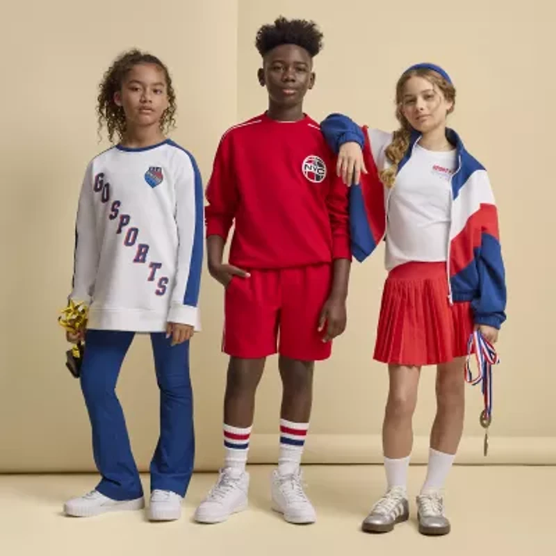 Xersion Usa Little & Big Kid Girls Lightweight Track Jacket