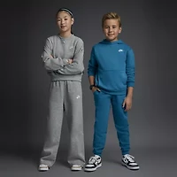 Nike Club Big Kid Girls Wide Leg Regular Fit Fleece Pull-On Pant