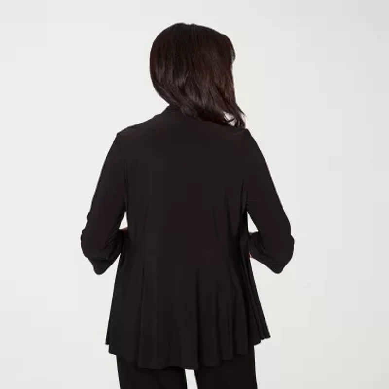 Alfred Dunner Seville Womens Crew Neck 3/4 Sleeve Layered Top