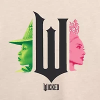 Wicked Elphaba Glinda Womens Round Neck Long Sleeve Regular Fit Graphic T-Shirt